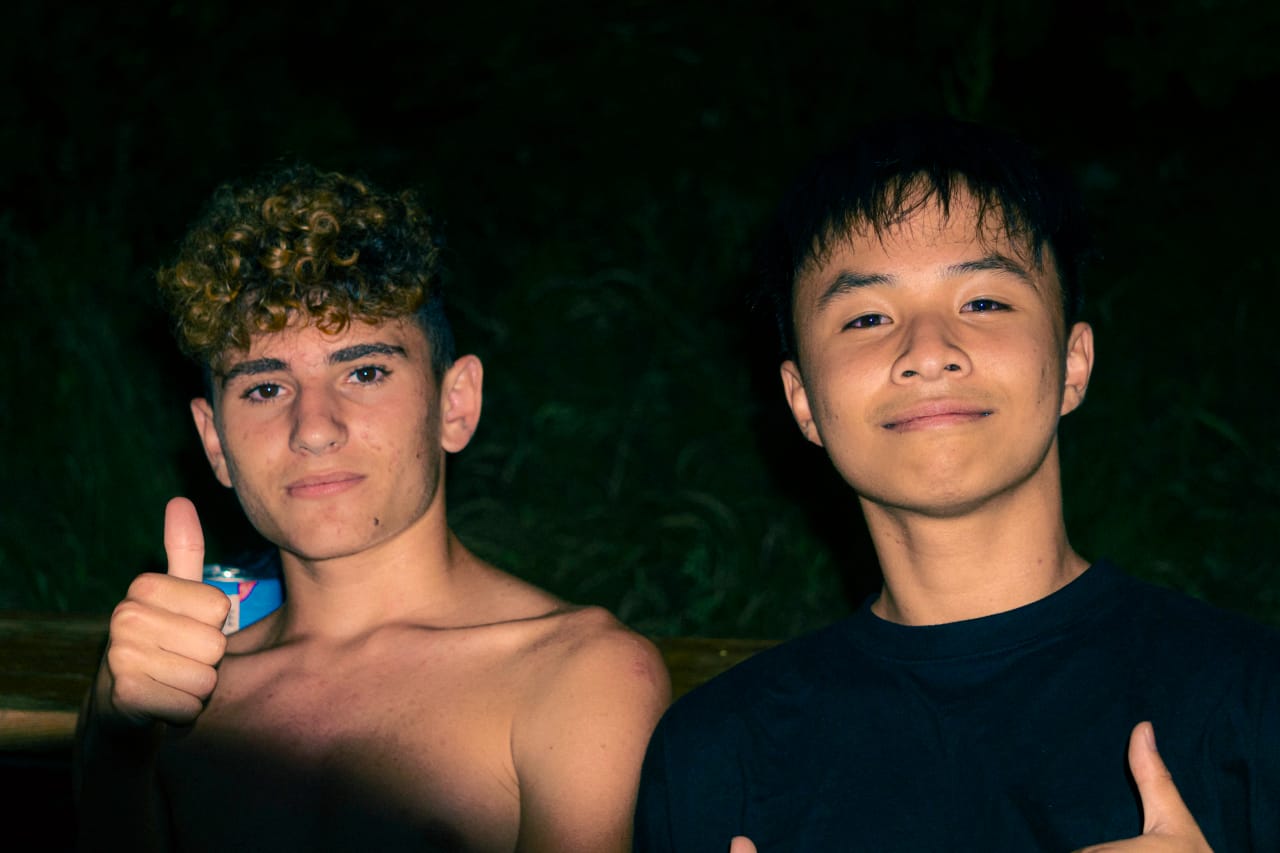 My friend and me